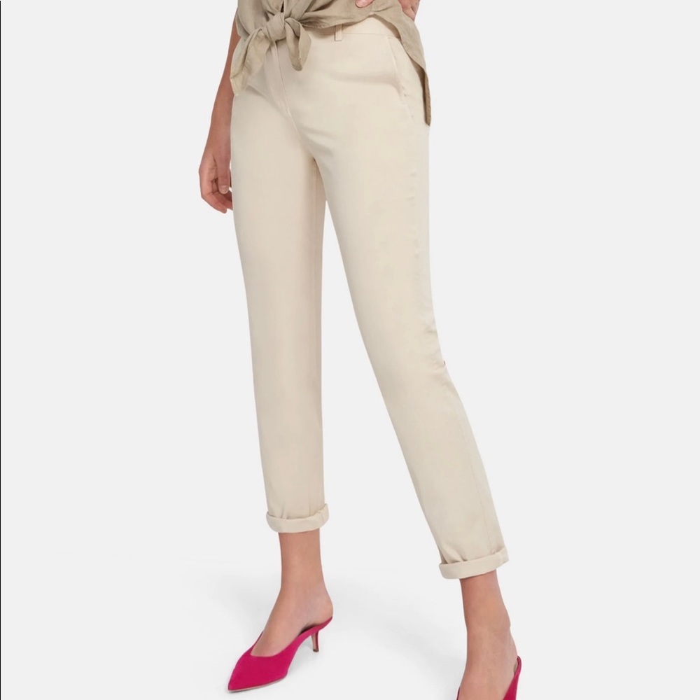 Theory Women’s khaki cuffed chinos size 4